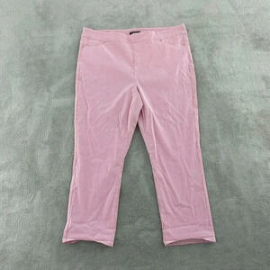 Mario Serrani Capri Pants Womens XL Pink 1722
